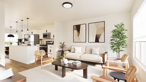 Floor plan for 3 beds, 2 baths, 1313 sqft